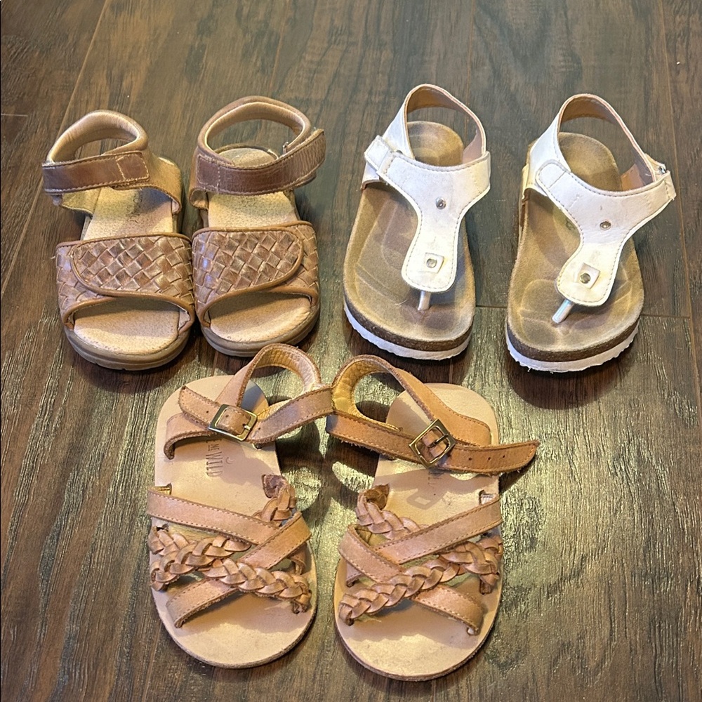 Bundle of Stylish Todder Sandals size 8 and 9